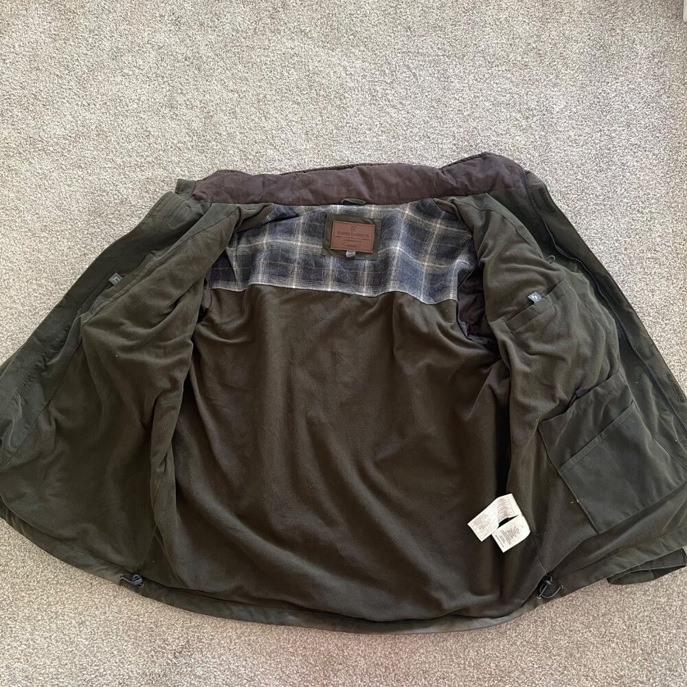 Vintage Rugged Elements Barn Work Utility Olive Green Birding Farm Coat XXL - Picture 5 of 10